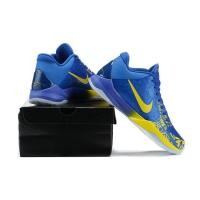 ราคา Nike Kobe 5 Protro Rings ของแท้ 100 เปิดตัวรองเท้าบาสเก็ตบอลกีฬาสีน้ำเงิน เหลืองสำหรับผู้ชาย ลำลอ (25564958105)