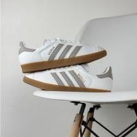 ราคา Adidas Originals Gazelle Indoor Low cut รองเท้าสเก็ตรองเท้าผ้าใบลำลองสำหรับผู้ชายผู้หญิงสีขาว สีเทา (24964995286)