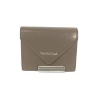 ราคา Balenciaga Bi fold Wallet Leather Brown Direct from Japan มือสอง (28606040094)