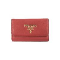 ราคา Prada Key Case Leather Womens Bordeaux Direct from Japan มือสอง (26006206928)