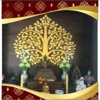 ราคา ต้นโพธิ์ P2 ขนาด 70 CM ทองเสริมมงคล ต้นโพธิ์เรียกทรัพย์ หิ้งพระมหาเฮง สีทอง (29906426097)