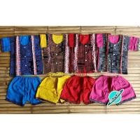 ราคา ชุดพื้นเมืองเด็ก ชุดผ้าฝ้ายเด็ก ชุดเด็กเล็กพิมพ์ลาย (7601095873)