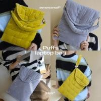 ราคา พร้อมส่ง sevencereal Puffs laptop bag กระเป๋าใส่ สำหรับ Laptop MacBook ขนาด 13 15 นิ้ว ซิปล็อตนี้สีดำ (22129910524)