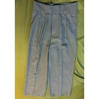 ราคา กางเกงขายาว ผ้าโซดา สีเทาเข้ม มือสองใหม่มาก แค่ลอง (28156416895)