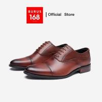 ราคา รองเท้าหนังแท้ ผู้ชาย เย็บพื้นทุกคู่ รุ่น Captoe Oxford คัทชูหนังแท้ผู้ชาย Size 38 44 (25303428016)