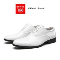 ราคา รองเท้าหนังแก้ว สีขาว ผู้ชาย Patent Leather Oxford รุ่นยอดนิยม รองเท้าหนังสีขาว คัทชูผู้ชายสีขาว Size 38 49 (25123465203)