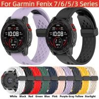 ราคา สายนาฬิกาข้อมือ แบบพับได้ 20 มม 22 มม 26 มม สําหรับ Garmin Fenix 7 7X 7S 6 6S 6X Pro 5 5X 5S Plus Fenix3 Hr sapphire (17499173452)