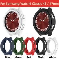 ราคา เคสนาฬิกาข้อมือ ซิลิโคน กันกระแทก พร้อมแหวนหมุนได้ สําหรับ Samsung Watch 6 classic 43 มม 47 มม (18691835438)