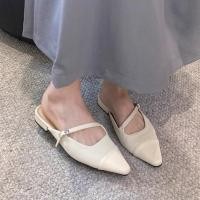 ราคา รองเท้าแตะผู้หญิงหัวแหลมลำลองส้นแบนแฟชั่นใส่สบาย (28855817465)