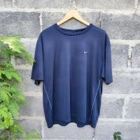 ราคา เสื้อยืด Nike Vintage Y2K Nike Mini Swoosh Navy Blue (17661510416)