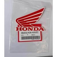 ราคา สติ๊กเกอร์ปีกนกแท้สีแดงพื้นขาว85มม ติดด้านซ้ายHONDA MSX125 1ชิ้น (12183264450)