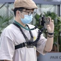 ราคา วงเล็บยึดโทรศัพท์มือถือคนแรกรู้ตามมุมมองอุปกรณ์ยิงมุมโทรศัพท์มือถือสายรัดหน้าอกวงเล็บกลางแจ้งวิดีโอตกปลา (26805982275)
