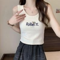 ราคา พร้อมส่ง เสื้อ 100 Cotton เสื้อกล้ามเอวลอย ผ้าคัตคอน นิ่มใส่สบาย เสื้อสายเดี่ยว เซ็กซี่น่ารัก ลายการ์ตูน (27354390055)