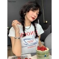 ราคา พร้อมส่ง เสื้อครอป วัสดุผ้าฝ้ายแท้ ลายการ์ตูนน่ารักๆ 4 ไซส์ 2 สี แฟชั่นสไตล์เกาหลี สวมใส่สบาย (24732352896)