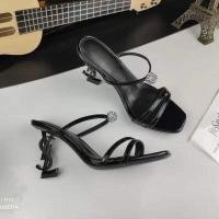 ราคา Ysl 2024 รองเท้าส้นสูงสุภาพสตรีสไตล์ใหม่ Flip Flops รองเท้าแฟชั่นผู้หญิง q4un bq3h rbko (24883273558)