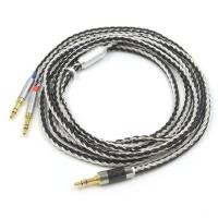ราคา สายเคเบิลหูฟัง ชุบเงิน 16 แกน สําหรับ Sundara Aventho Focal Elegia t1 t5p MDR Z he400i he400s Denon D7200 (18452470104)