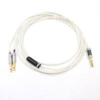 ราคา Hifi 8 แกน 7N OCC Silver Plated Balanced หูฟังอัพเกรดสายไฟสําหรับ 2x3 5 มม Hifiman SUNDARA he400i he400s HE560 (29104849108)