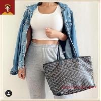 ราคา จัดส่งทันที กระเป๋าฟันสุนัขสไตล์ใหม่ Goyard Shopping Bag กระเป๋าผ้าใบซิป (28804896005)