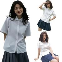 ราคา เสื้อเชิ้ตแขนสั้นนักศึกษาสีขาว ทรงบอย สไตล์นักศึกษาหญิง ผ้านิ่มเบา ไม่ร้อน สวมใส่สบายตลอดวัน ซื้อง่ายกับ (28955221899)
