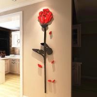 ราคา สติกเกอร์วอลเปเปอร์อะคริลิค ลายดอกกุหลาบ 3d มีกาวในตัว สําหรับติดตกแต่งผนังห้องนอน ห้องนั่งเล่น (23130595914)