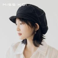 ราคา Misskoi คลังสินค้าพร้อม ฤดูใบไม้ผลิฤดูร้อนสไตล์ใหม่ผ้าฝ้ายแท้สไตล์ญี่ปุ่นวรรณกรรมหมวกเมฆหญิงเกาหลีรุ่น All Match เส้นรอบวงหัวใหญ่สั้น ตัดจิตรกรหมวก (26156414571)