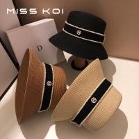 ราคา Misskoi พร้อมส่ง หมวกฟางลําลอง กันแดด พิมพ์ลายตัวอักษร M แฟชั่นสําหรับผู้หญิง (25118719365)