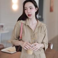 ราคา ชุดเซ็ทอัดพลีท ชุดกางเกงขายาวผู้หญิงชุดเข้าเซท ชุดคนอ้วน สาวอวบ เสื้อ ชุดเข้าเซท ไปทะเลผู้หญิงชุดขึ้นเครื่องบิน TZ80 (24916740201)