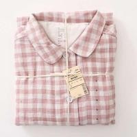 ราคา muji เสื้อ ญี่ปุ่น Muji MUJI ผลิตภัณฑ์ที่ดีญี่ปุ่นชุดนอนจุดสีญี่ปุ่นผู้หญิงฤดูใบไม้ผลิและฤดูใบไม้ร่วงผ้าก๊อซผ้าฝ้ายบางหลวมเสื้อคาร์ดิแกนแขนยาว (27806186674)