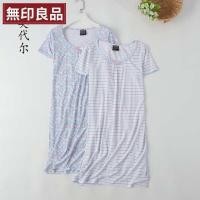 ราคา muji เสื้อ MUJI MUJI การค้าต่างประเทศผู้หญิงนุ่มโมดอลบางแขนสั้นบ้าน Nightdress ชุดนอนเสื้อคลุมอาบน้ําชุดฤดูร้อนชุดฤดูร้อน (27356022568)
