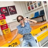 ราคา เสื้อครอปยีนส์มีกระเป๋าสวย (24281349073)