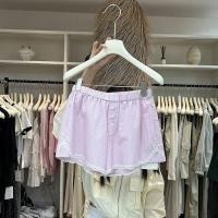 ราคา ฝรั่งเศสสาวหวานกางเกงขาสั้นผู้หญิงฤดูร้อนลูกไม้ลายกางเกงขากว้างสบายๆ ก เส้น ร้อนกางเกง ชุดลําลอง ชุดนอนกางเกงขาสั้น (29054040568)