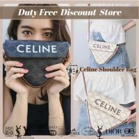 ราคา กระเป๋าสามเหลี่ยมพิมพ์โลโก้ Celine Triangle กระเป๋าสามเหลี่ยม กระเป๋า Crossbody กระเป๋าสะพาย 195902 (29954736237)