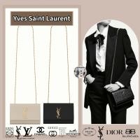 ราคา YSL Saint Laurent KATE กระเป๋าสะพายข้างสีดำ ของแท้ 100 (29703005084)