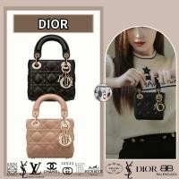 ราคา LADY DIOR Mini Size Bag กระเป๋าผู้หญิง ซื้อของแท้ (29303000749)
