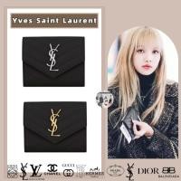 ราคา YSL Yves Saint Laurent กระเป๋าสตางค์พับได้ 3 ชั้น Cassandre Saint Laurent MatelassÉ (28506047176)