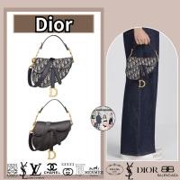 ราคา Dior Mini saddle bag with shoulder strap กระเป๋าสะพายทรงไปรษณีย์ผู้หญิง ข้อเสนอพิเศษ (27653007900)