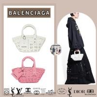 ราคา Balenciaga WOMEN S BISTRO XXS BASKET พร้อมสายสะพายสีขาว (26303003481)