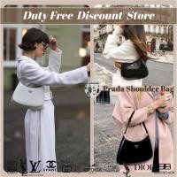 ราคา กระเป๋าสะพายหนัง Prada Cleo Brushed กระเป๋าสะพาย กระเป๋าสะพายผู้หญิง 1BC499 (26056507988)