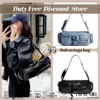 ราคา กระเป๋าสะพาย Balenciaga Superbusy PM กระเป๋าสะพาย กระเป๋าสะพาย Cowhide Unisex 702167 (25883278782)