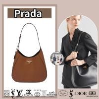 ราคา Prada กระเป๋าสะพายข้างหนังใบใหญ่ ใหม่ แท้ (24632315253)