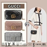 ราคา GUCCI Classic Marmont Mini Bag กระเป๋าสะพายข้างแท้100 (24632311545)