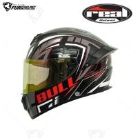 ราคา หมวกกันน็อค Real Thunder TORO XO BLACK GREY RED (15150975588)