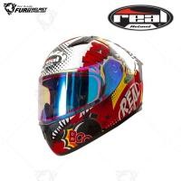 ราคา หมวกกันน็อค Real Raptor Comics Red White (20286698268)