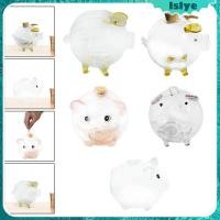 ราคา Lslye กระปุกออมสินหมูแก้ว กระปุกออมสินตลก กระปุกออมสินสัตว์ โถสําหรับ (28804067247)