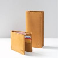 ราคา หนังแท้ ยิ่งใช้ยิ่งสวย กระเป๋าสตางค์หนังแท้Wallerรุ่นหนังนูบัค สีน้ำตาลหนังวัว (720366956)