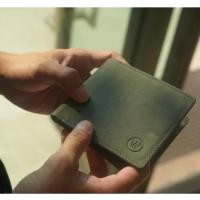 ราคา กระเป๋าสตางค์หนังแท้Wallerรุ่นหนังนูบัคสีเทาหนังวัว (17716310019)