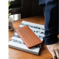 ราคา กระเป๋าสตางค์หนังแท้Wallerรุ่นลายสานใบยาวสีน้ำตาล2หนังวัว (405972516)