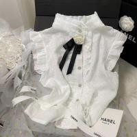 ราคา ร้านค้าแนะนํา Camellia Palace สไตล์เสื้อแขนกุดเสื้อ Flying Sleeve Top Ruffled เย็บเสื้อ Xiaoxiang สไตล์เกาหลีรุ่น All Match แฟชั่น ins (27156631368)