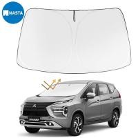 ราคา MITSUBISHI นาสต้า ใหม่ล่าสุดสําหรับ2021 2024 มิตซูบิชิ เอ็กซ์แพนเดอร์ ม่านบังแดดกระจกหน้ารถสองชั้นข้นพับหน้าต่างด้านหน้าอาทิตย์ร่มเงาเต็มปก ความร้อนป้องกันรังสียูวี กระบังหน้า อุปก (28153484891)