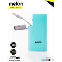 ราคา แบตสำรอง Power Bank Melon 6200 mAh รุ่น MPL 06 มีช่องเก็บสาย (7248082362)